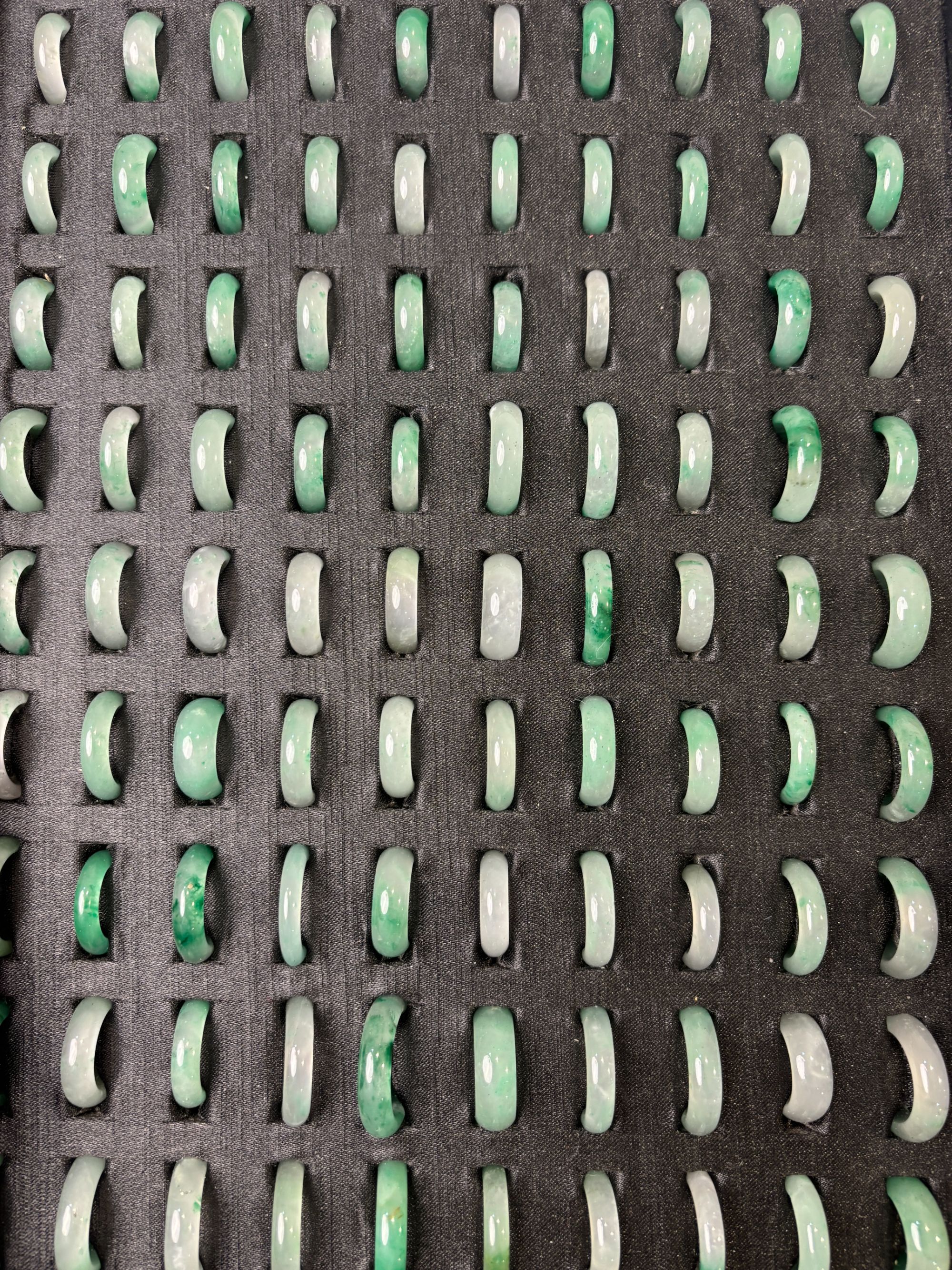 非洲翠纯天然戒圈备注圈口