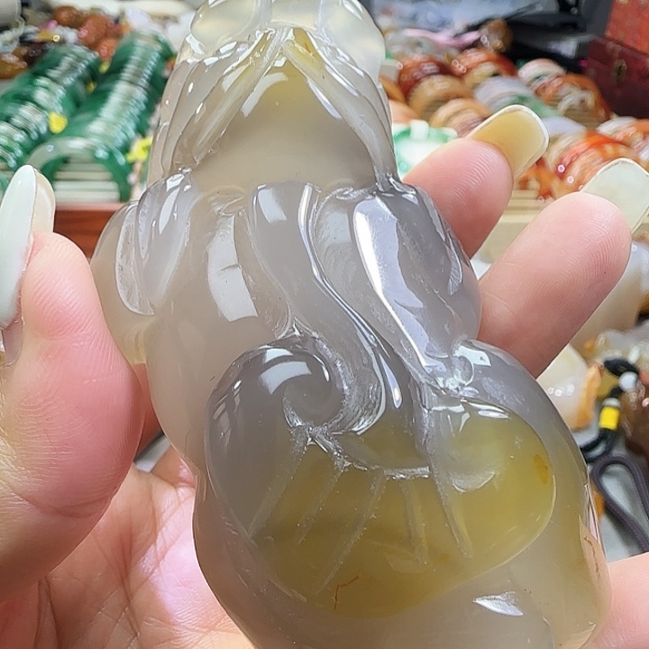 玛瑙/玉髓合金把件
