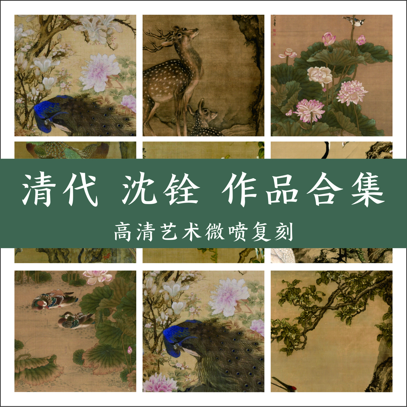 清代 沈铨 作品合集 高清艺术微喷 