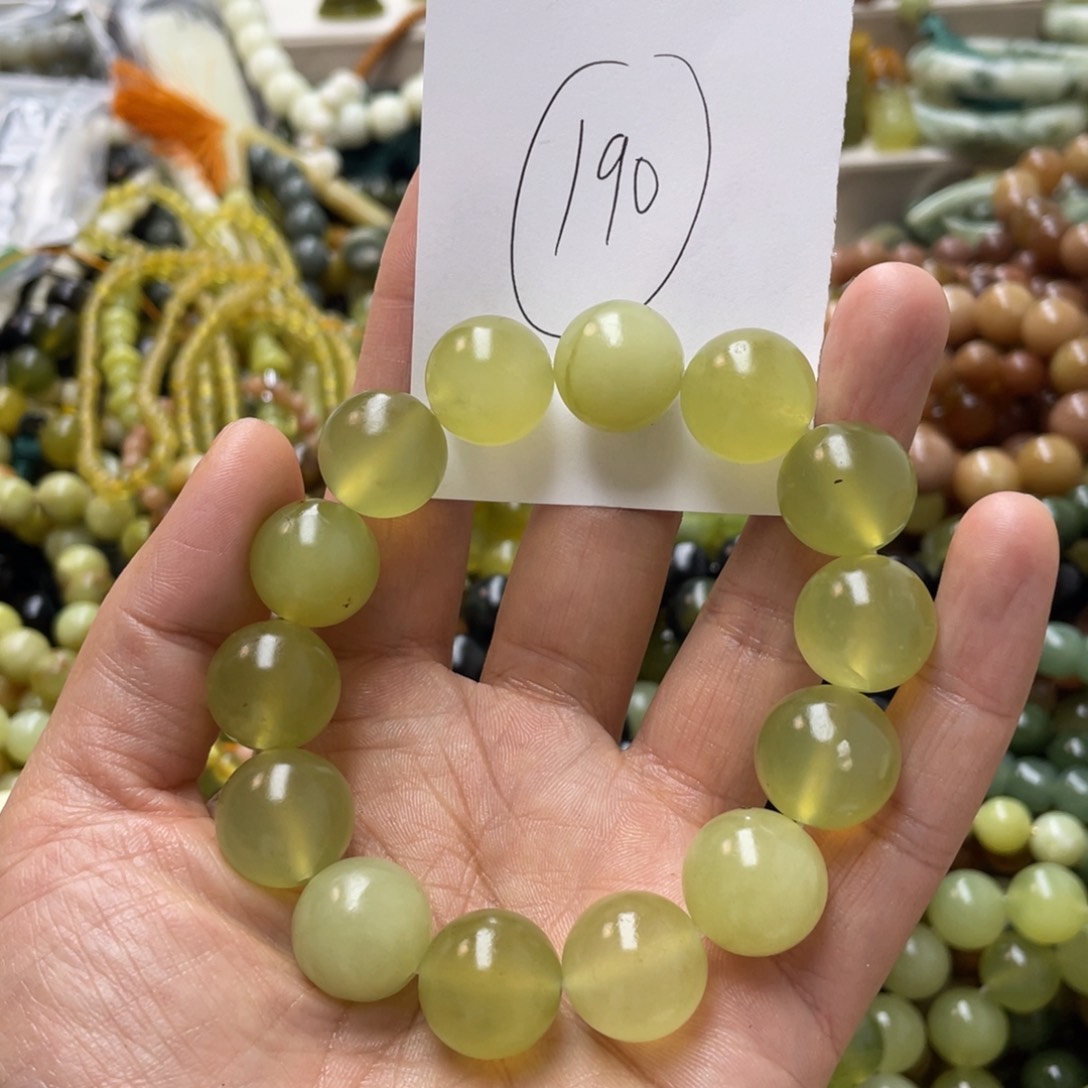 蛇纹石玉手链未镶嵌