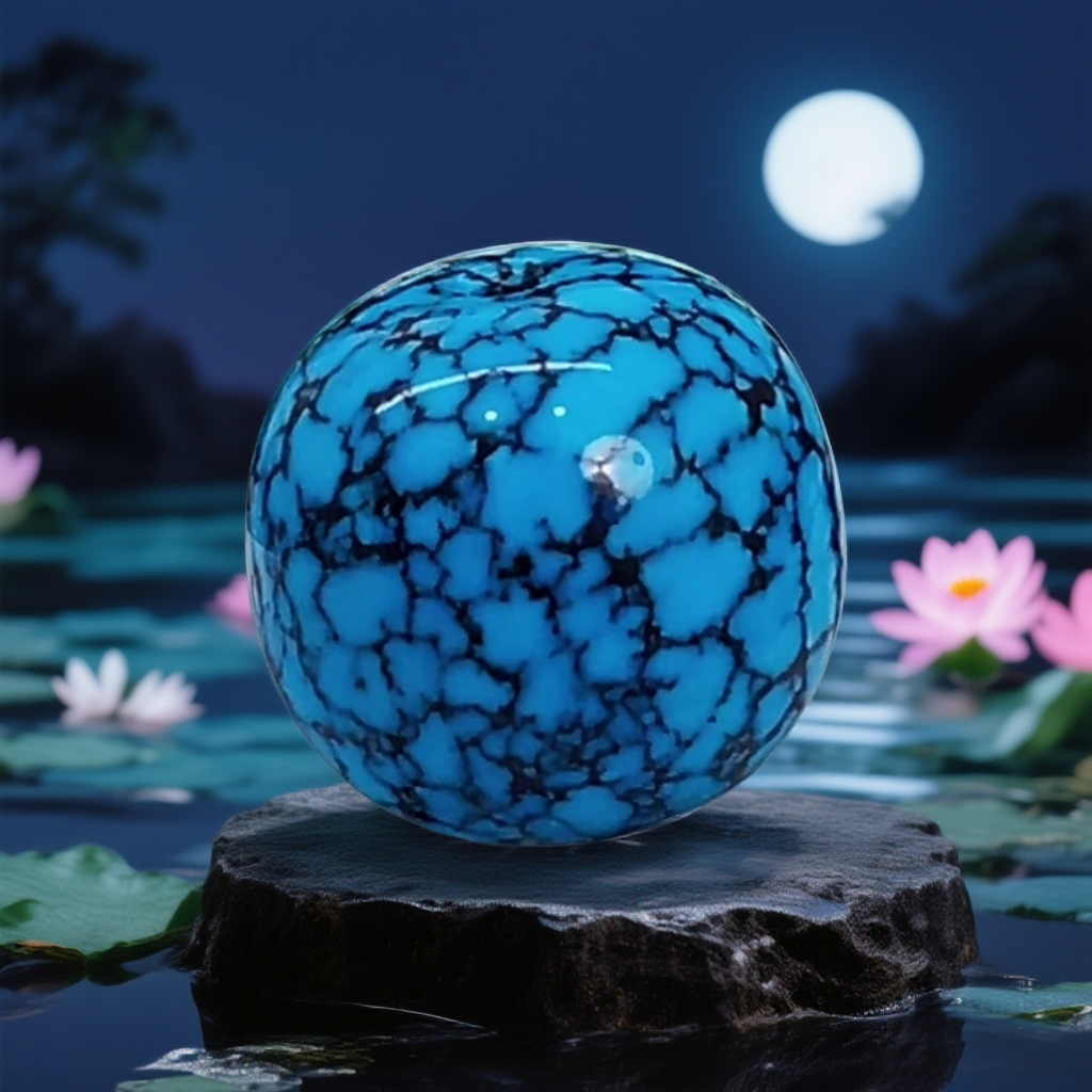 天然网状绿松石珠湖北玉掌柜原矿绿松石乌兰花大老型珠