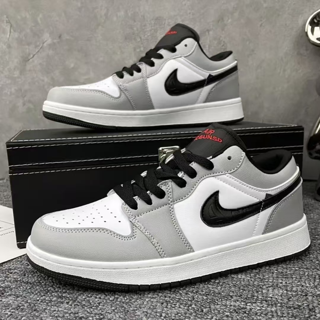 aj低帮男鞋莆田aj1烟灰男款板鞋女款2025新款男士休闲运动鞋夏季