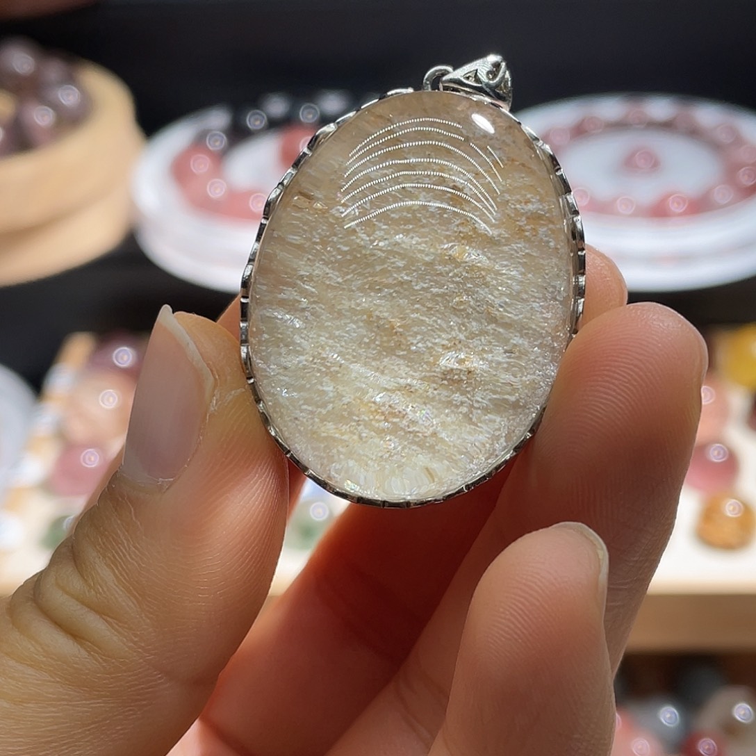 银S925镶嵌珠宝半成品水晶