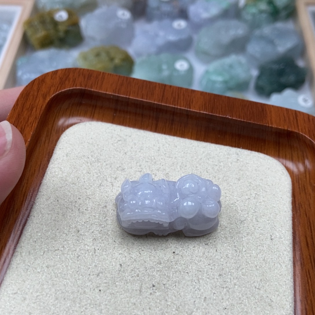 @***源翡翠未镶嵌颈饰霸王貔貅手链