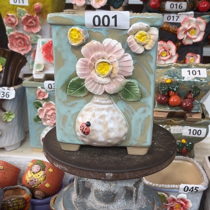 紫砂花盆粗陶材质多肉花盆