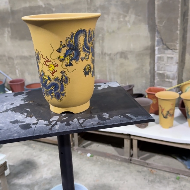 高度22口径17单只紫砂花盆