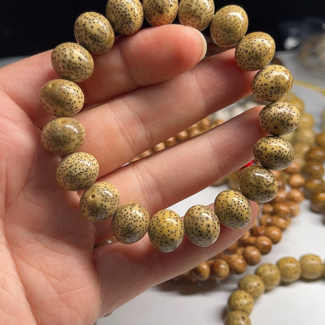 星月菩提吊坠14/12原生态青花瓷