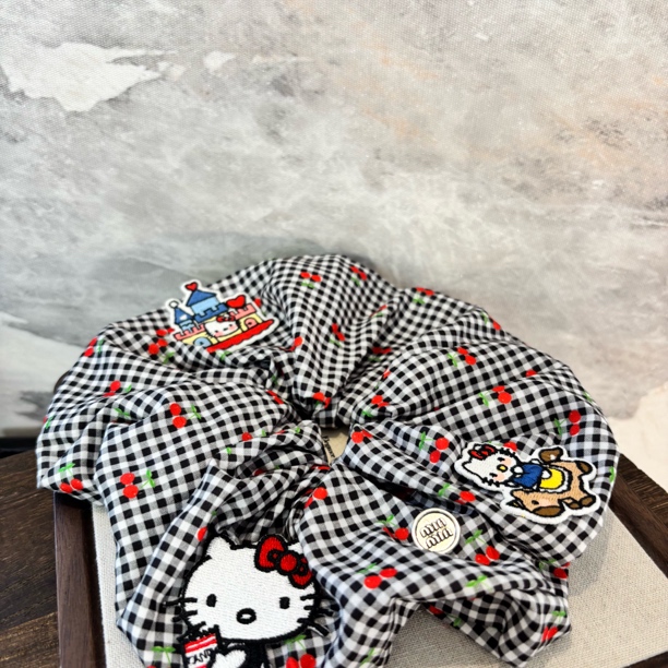 kt格子樱桃发圈FQ284