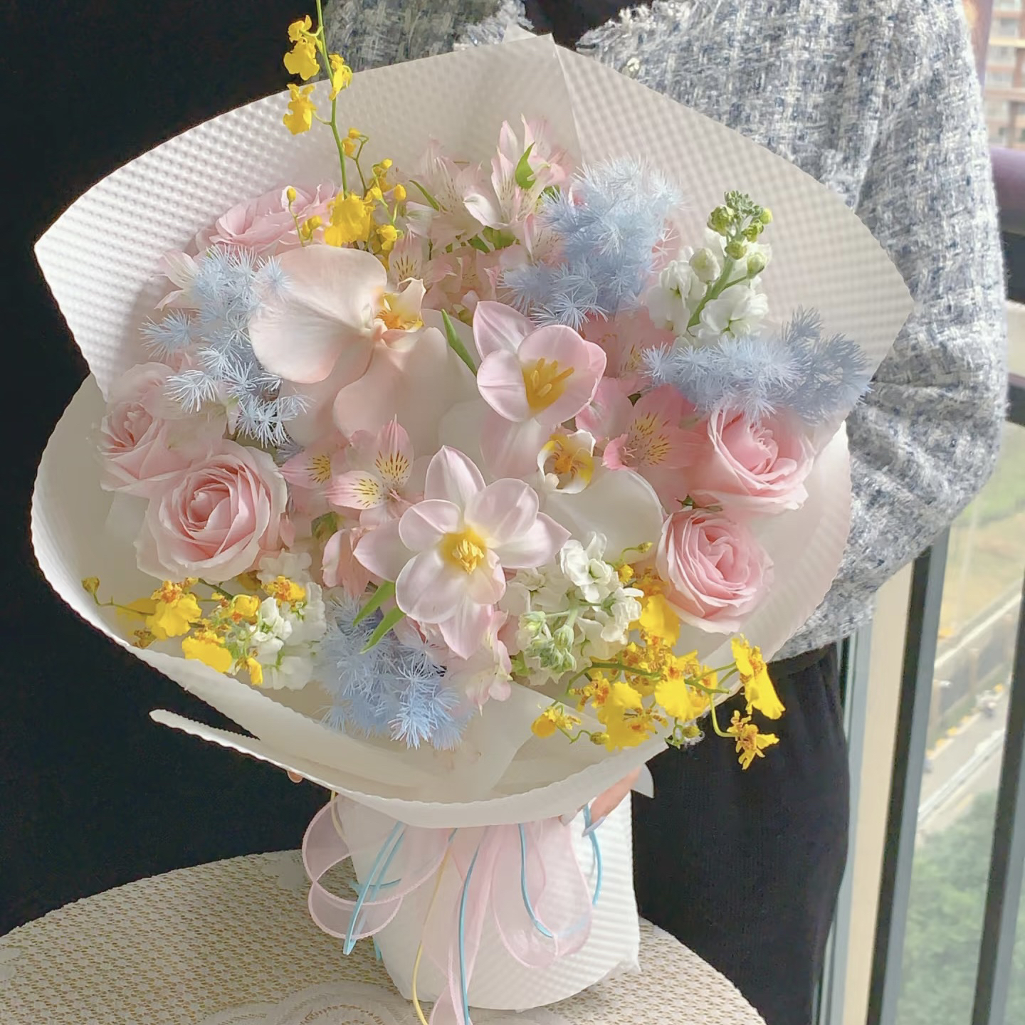 【全国可送】高级感花束送女友鲜花同城免费配送情人节告白生日礼物