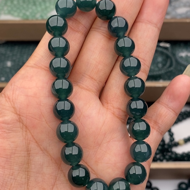 ᝰ***ᝰ翡翠未镶嵌手链微瑕手串