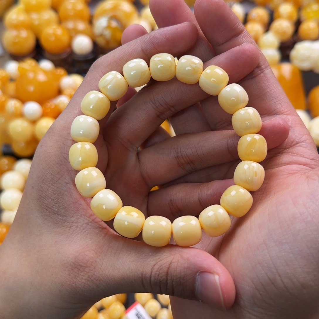 琥珀未镶嵌珠宝奇石12mm同料