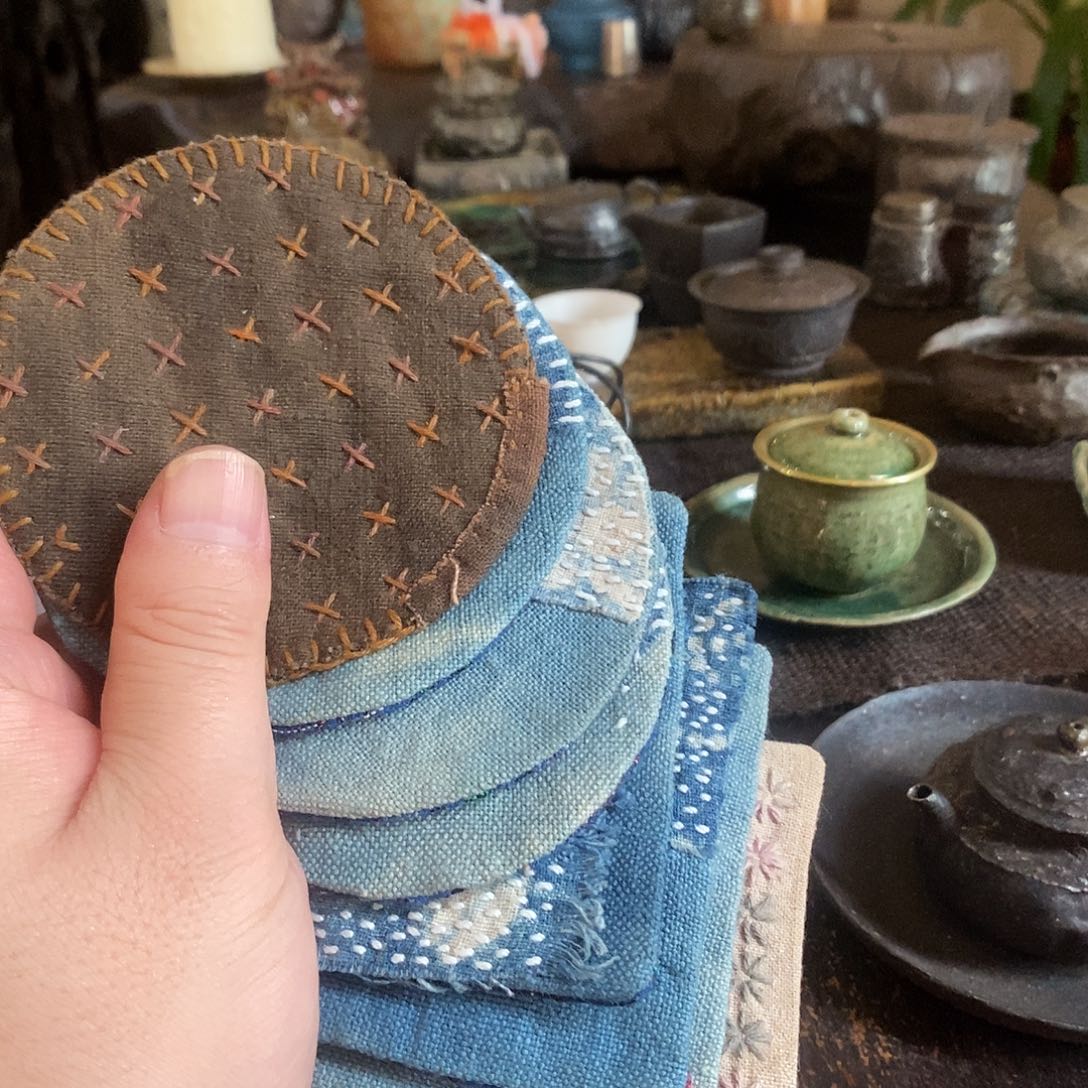 手工制作柴烧茶具