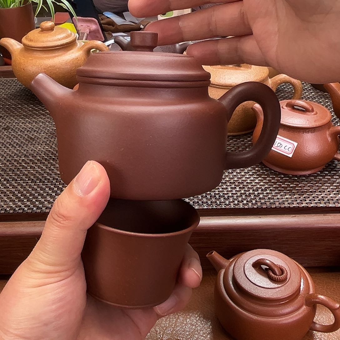 紫砂茶壶300毫升紫泥德钟