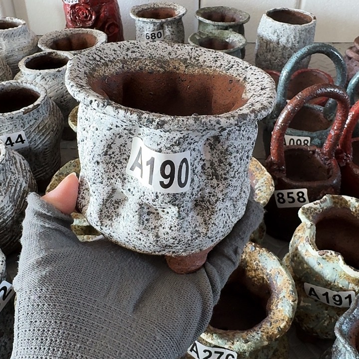 内口7高10粗陶手工