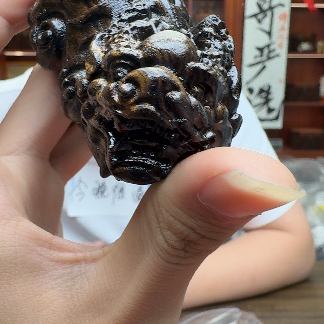 沉香碎屑沉香手把件734