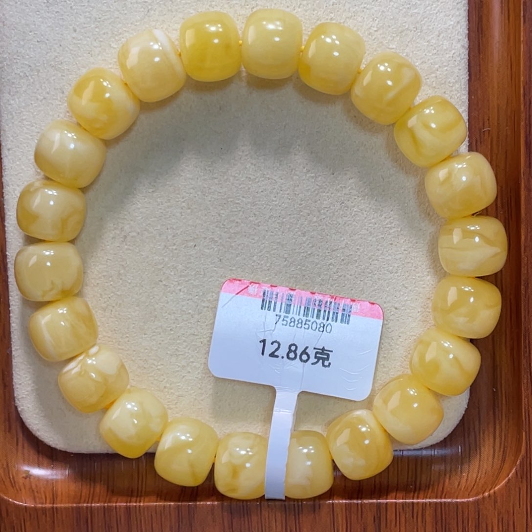 琥珀手链未镶嵌蜜蜡