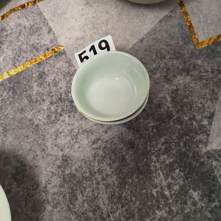 陶瓷三点水晚上青花杯