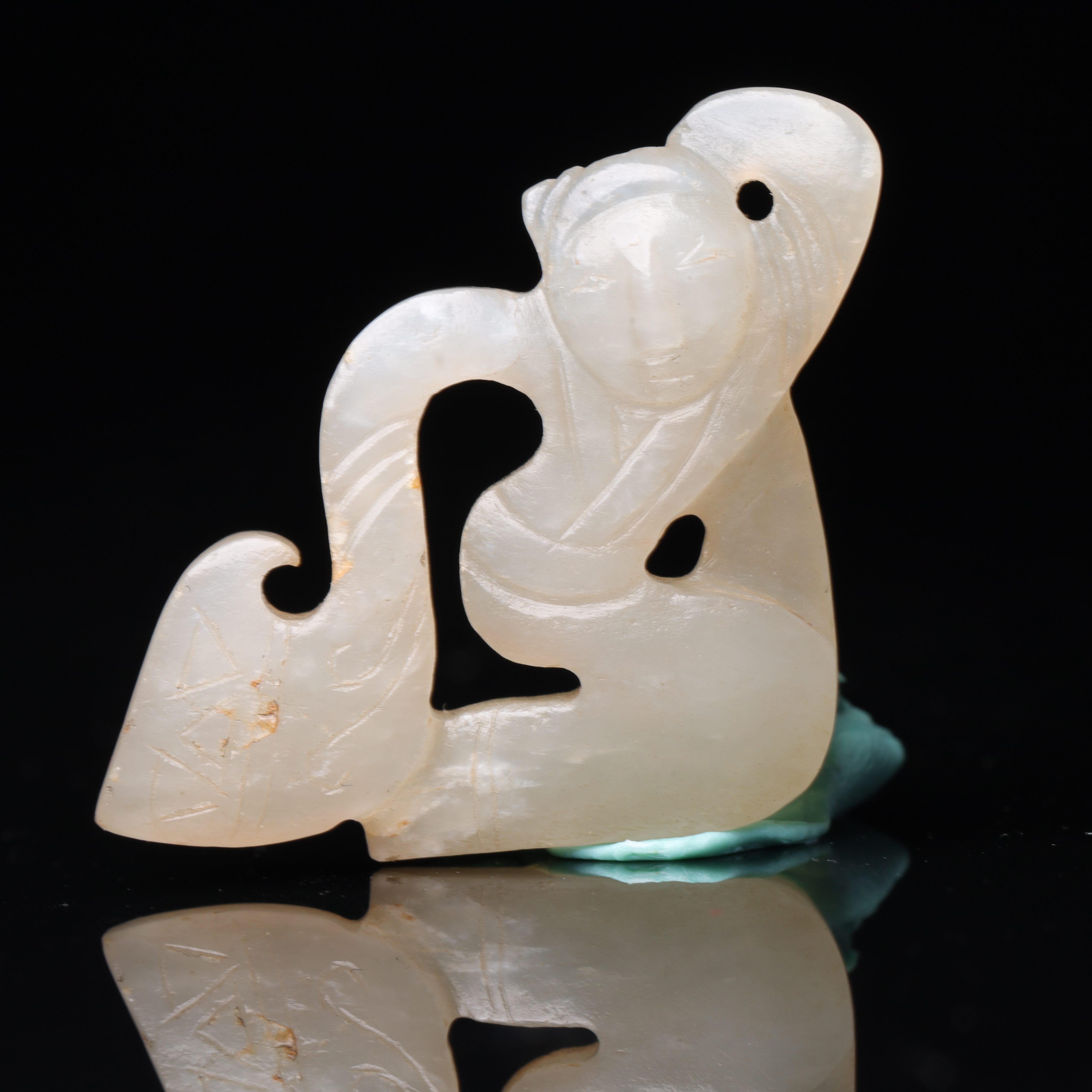 明代和田玉玉舞人-CS