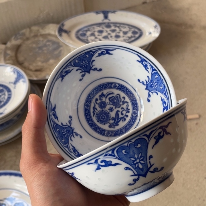 碗瓷景德镇高温细白瓷餐 