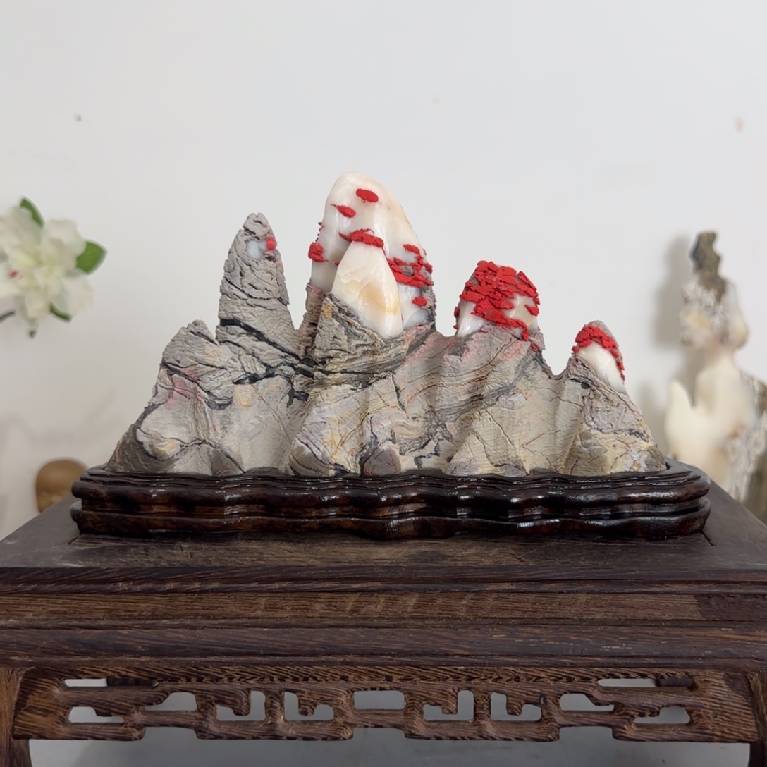 灵璧奇石白灵玉石