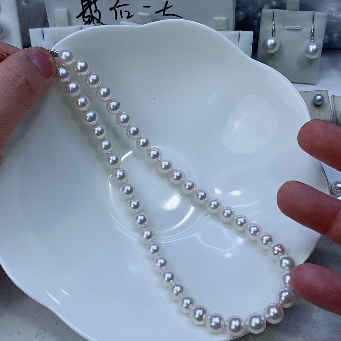 海水珍珠颈饰银S925镶嵌