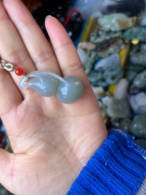 和田玉葫芦吊坠挂件