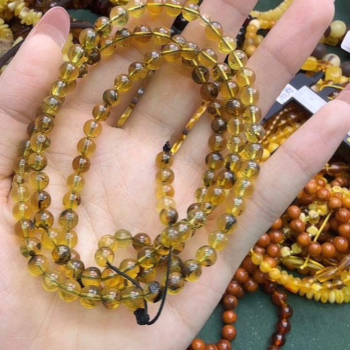 琥珀未镶嵌珠宝奇石