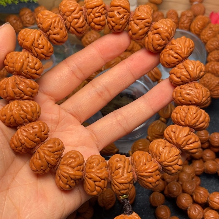 桃核手串龙纹桃核19