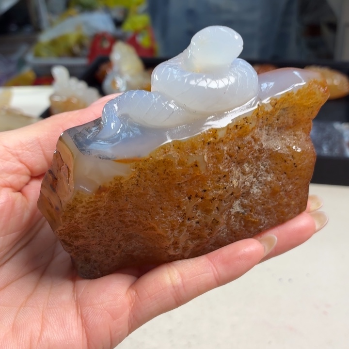 玛瑙/玉髓未镶嵌吊坠(不含链)