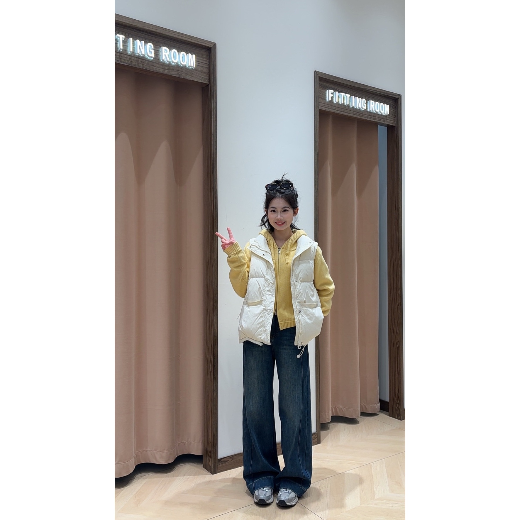 溪上【加绒筷子腿】冬季新品显瘦百搭窄板阔腿裤