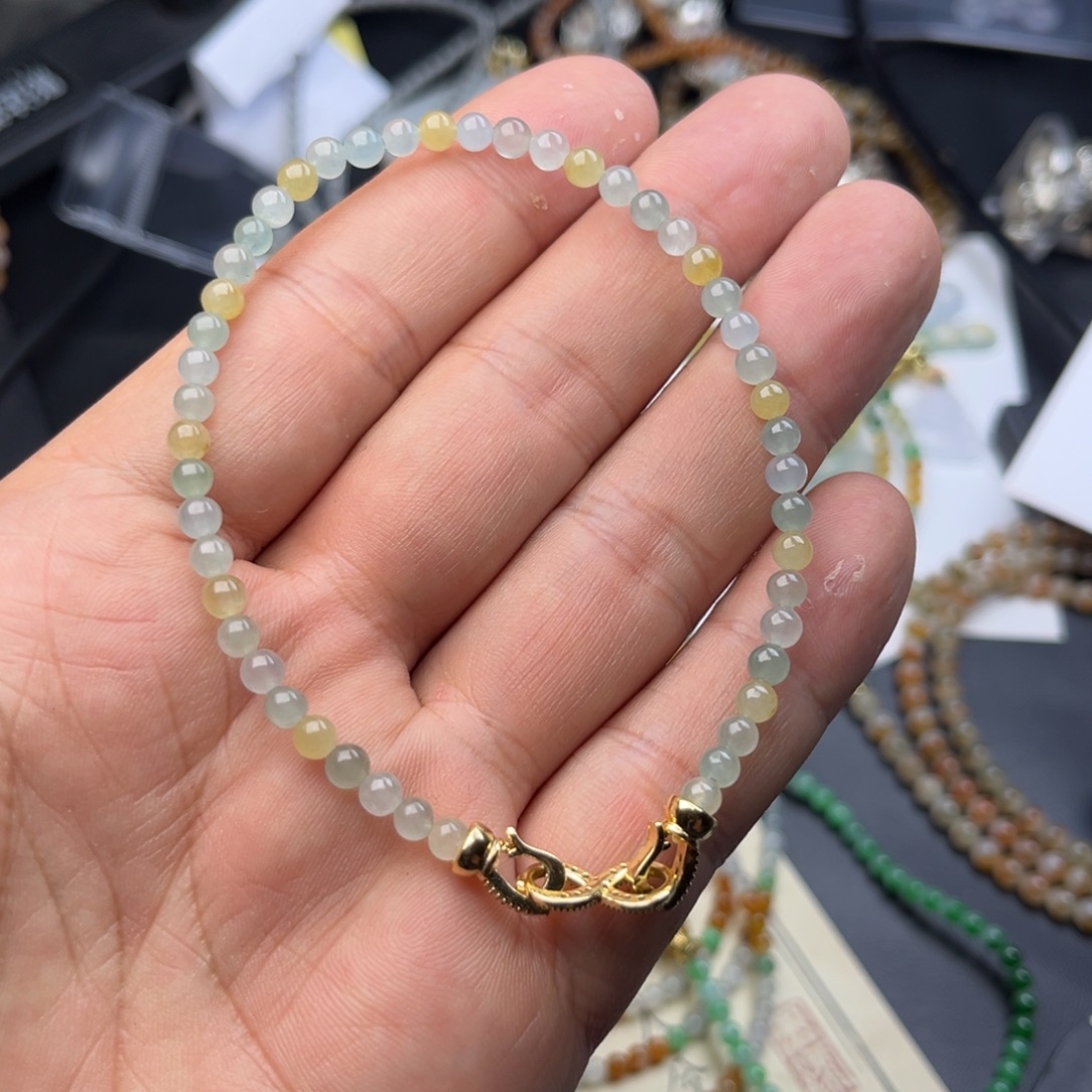 定制翡翠未镶嵌翡翠手串定制