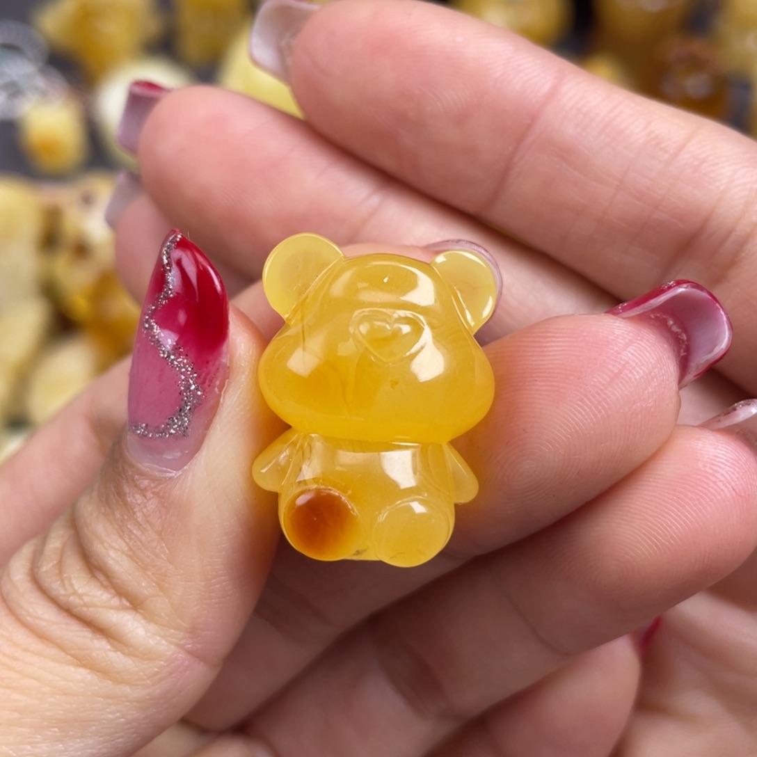 琥珀裸石未镶嵌蜜蜡