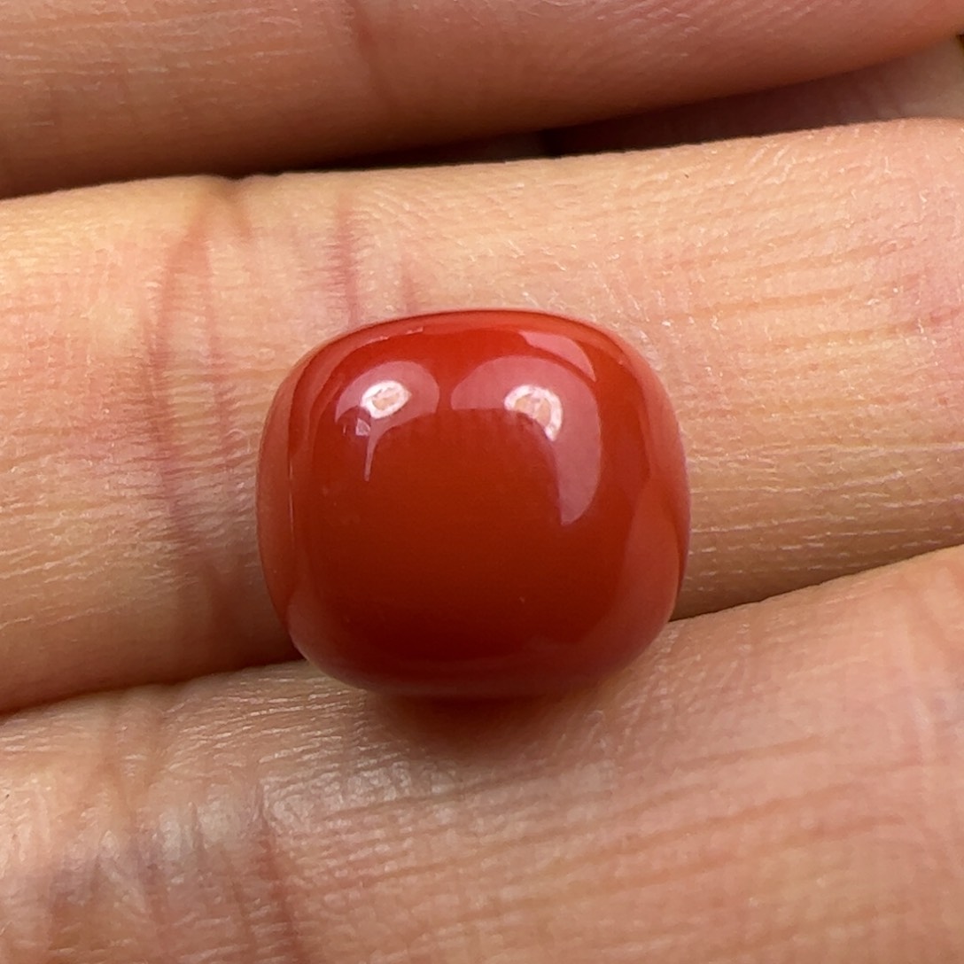 未镶嵌珠子南红玛瑙花**痕