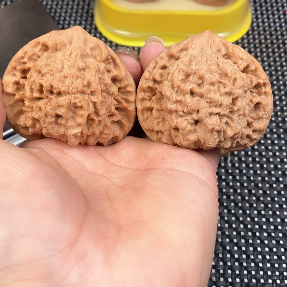 文玩核桃把件54尺全品官帽