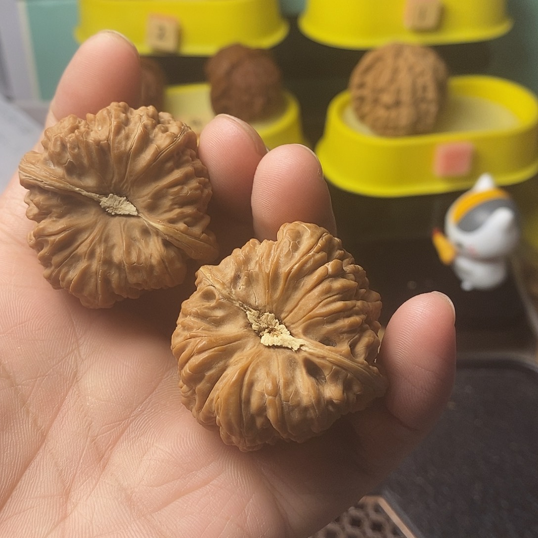 吊坠文玩核桃平谷凹底42