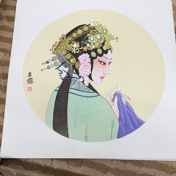 国画花鸟的翅膀和翅膀都是白色的