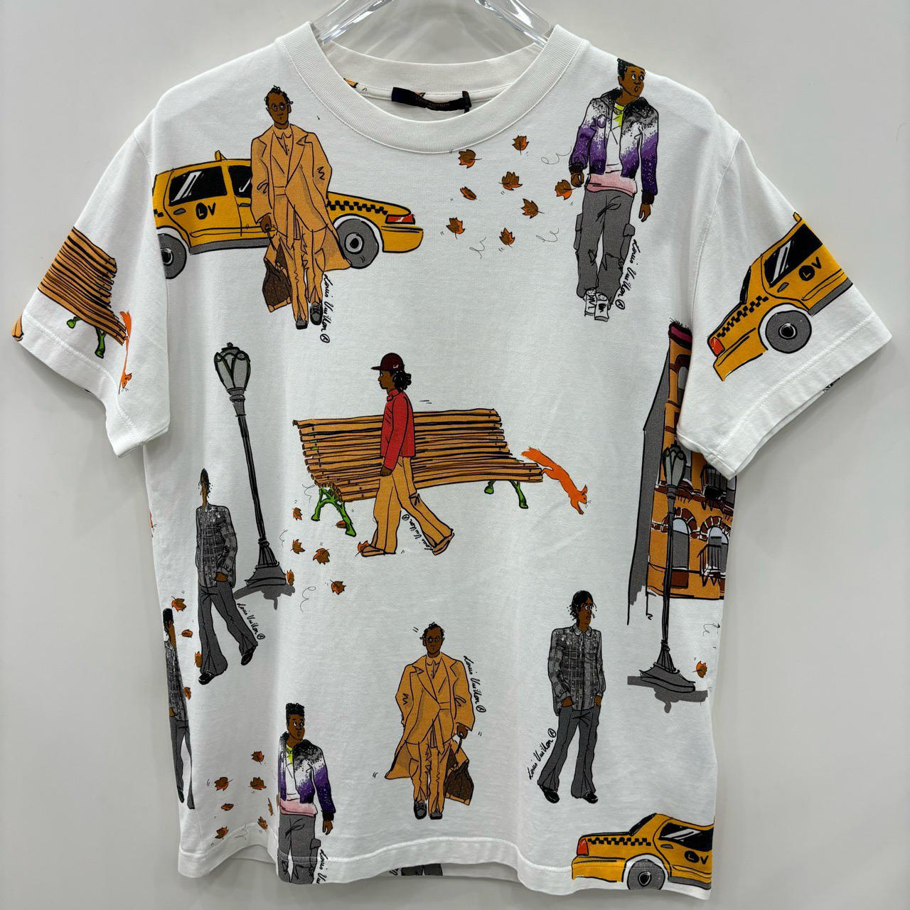 LOUIS VUITTON 路易威登/人物图案短袖/尺码M/99新/编号7141