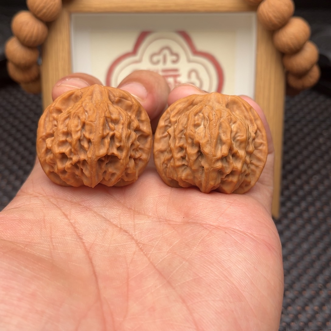 吊坠文玩核桃天地二爷帽37全