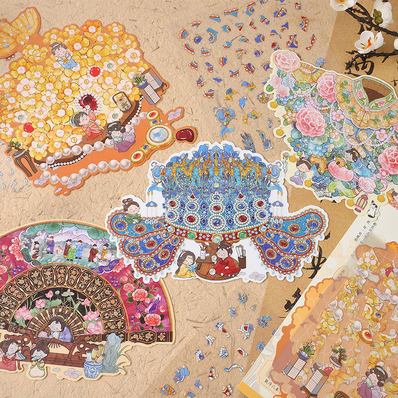 方岛 文物修复计划系列造景贴纸 创意3D立体沉浸修复场景贴纸