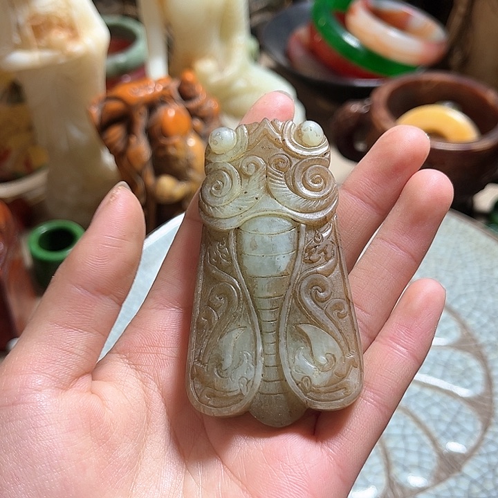 紫金钵盂菩提把件