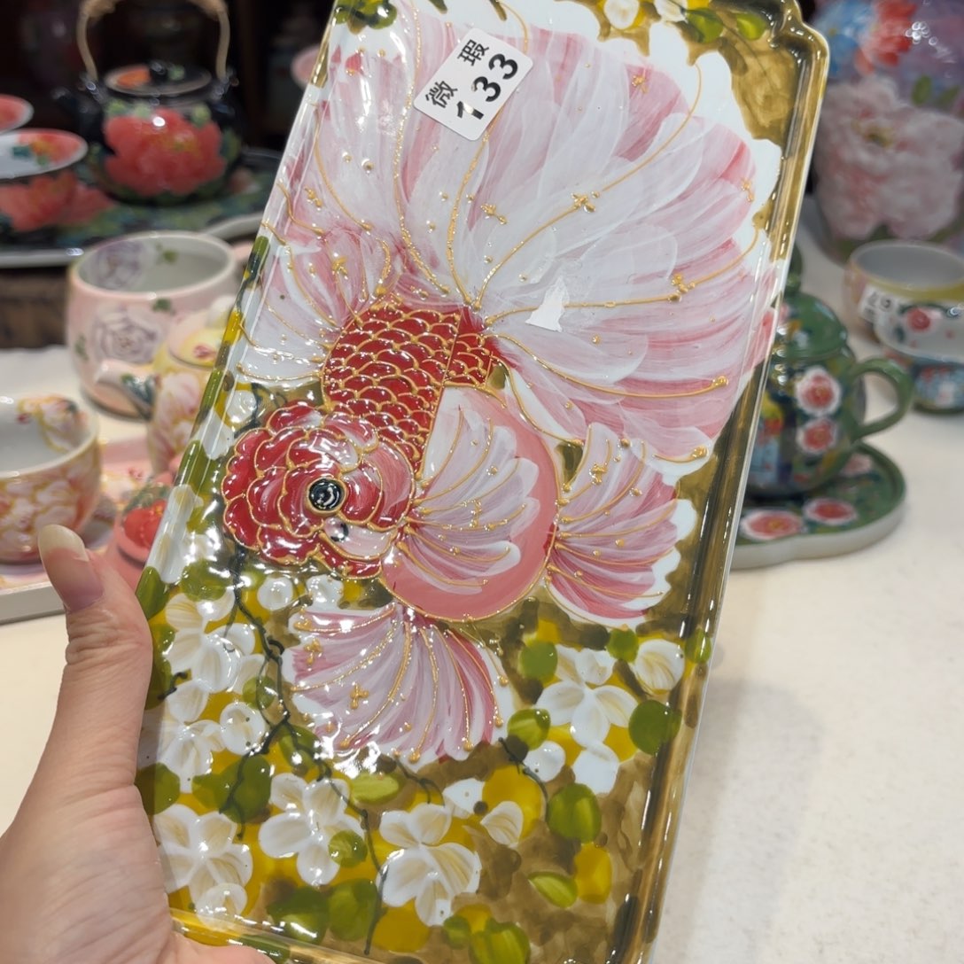 景德镇手绘高温釉下彩陶瓷茶具