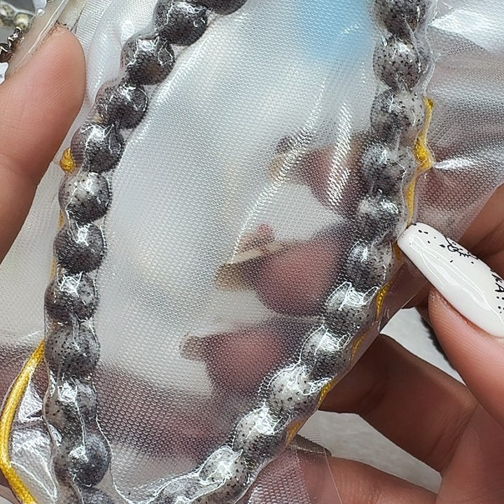 星月菩提手串322王者灰星月菩提0.9圆手持