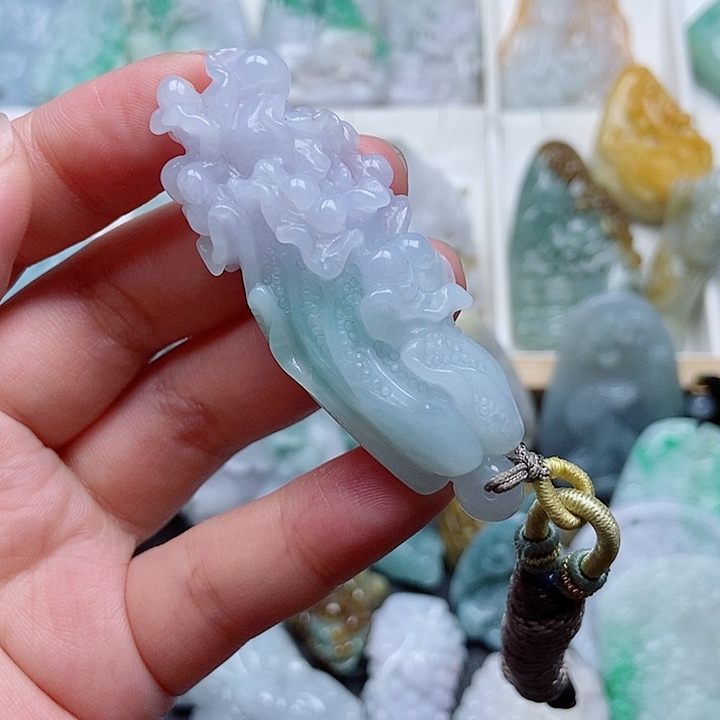 翡翠未镶嵌吊坠(不含链)翡翠