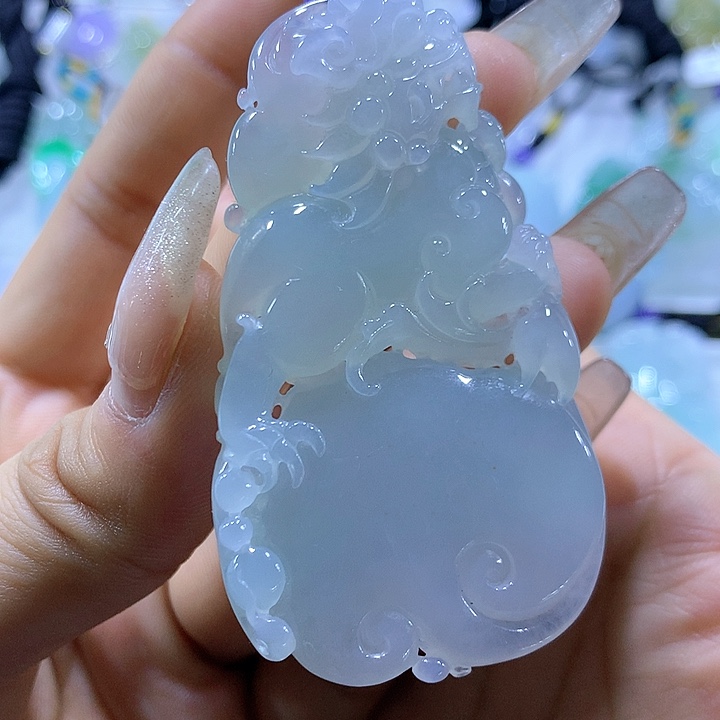 翡翠颈饰未镶嵌天然翡翠A货吊坠