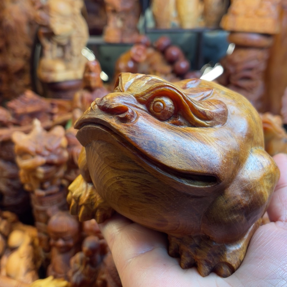 松木（琥珀木）其他手工金蟾