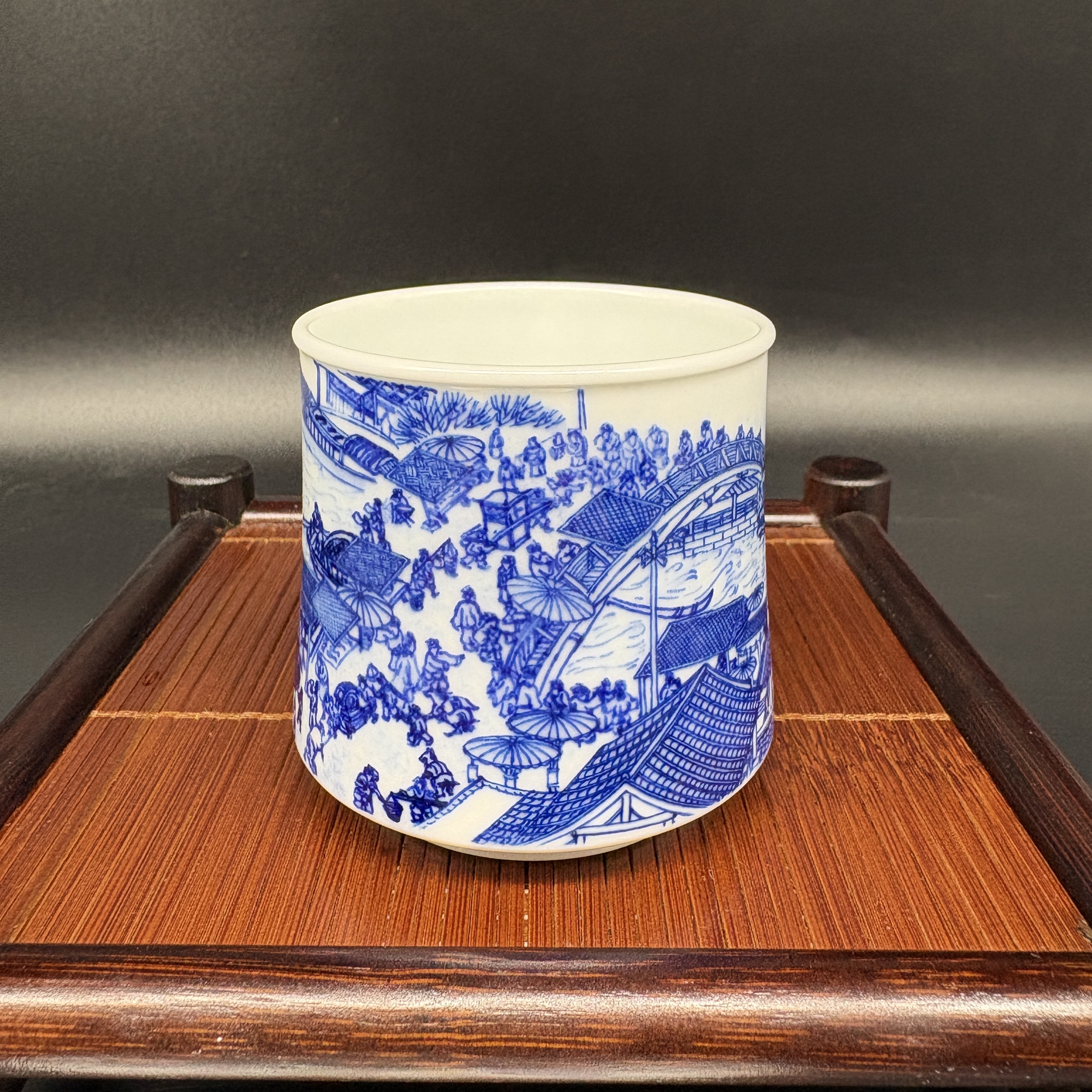 景德镇青花瓷清明上河图主人杯