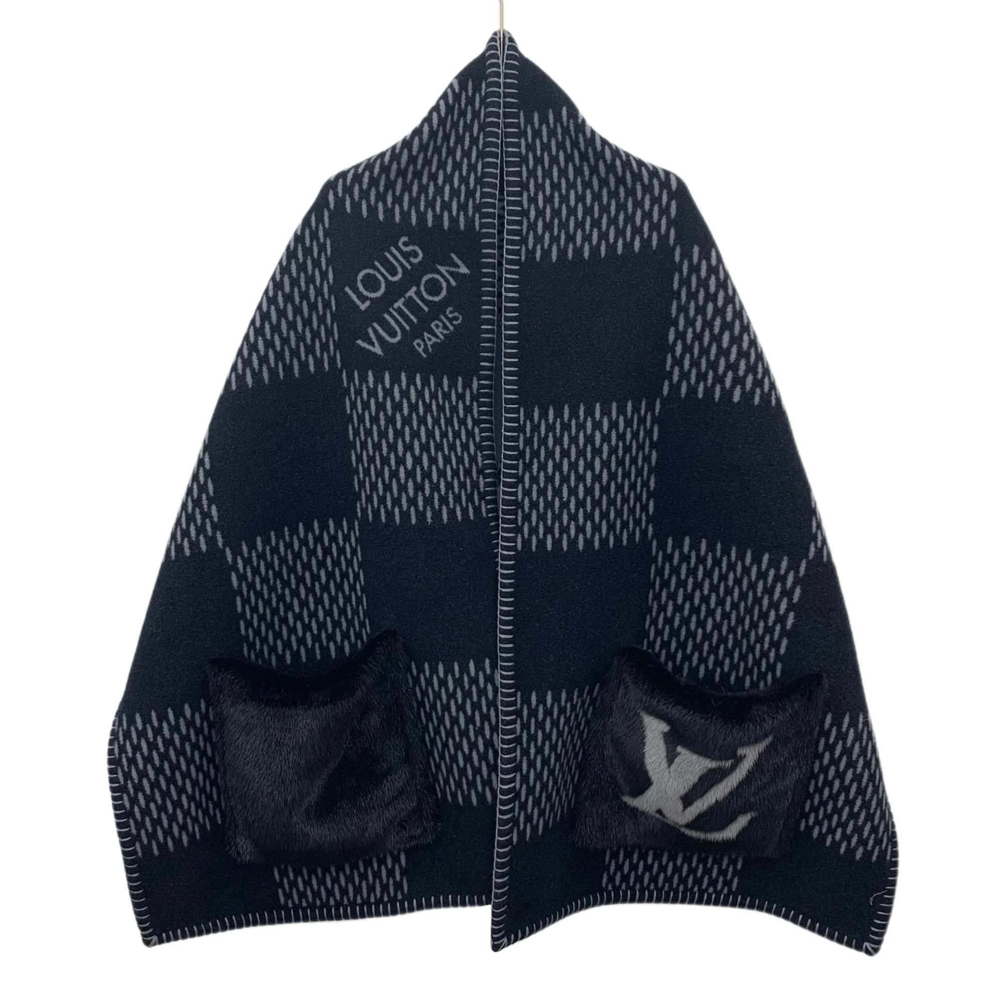 99新 LouisVuitton/路易威登 羊毛披肩/ 200*50cm/LW1072/潮奢虎