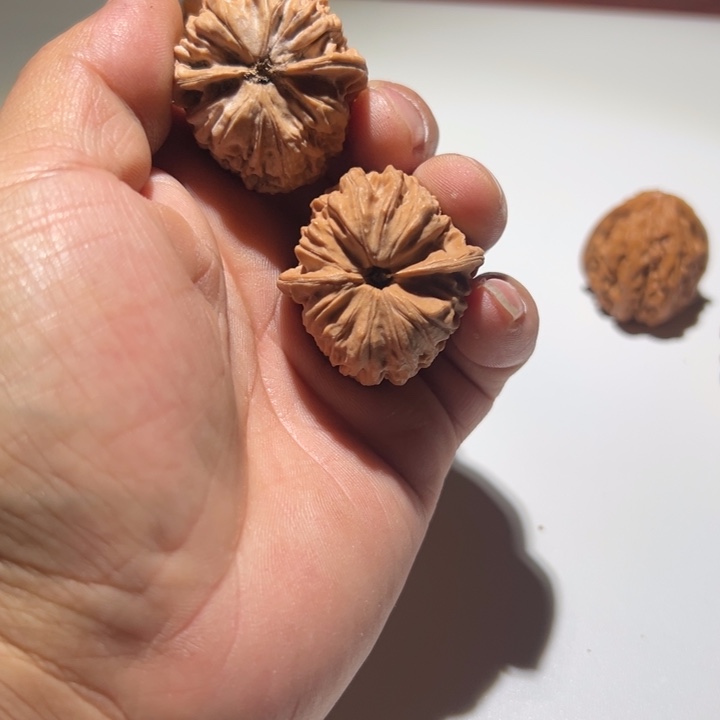 不***空把件文玩核桃红玉乳