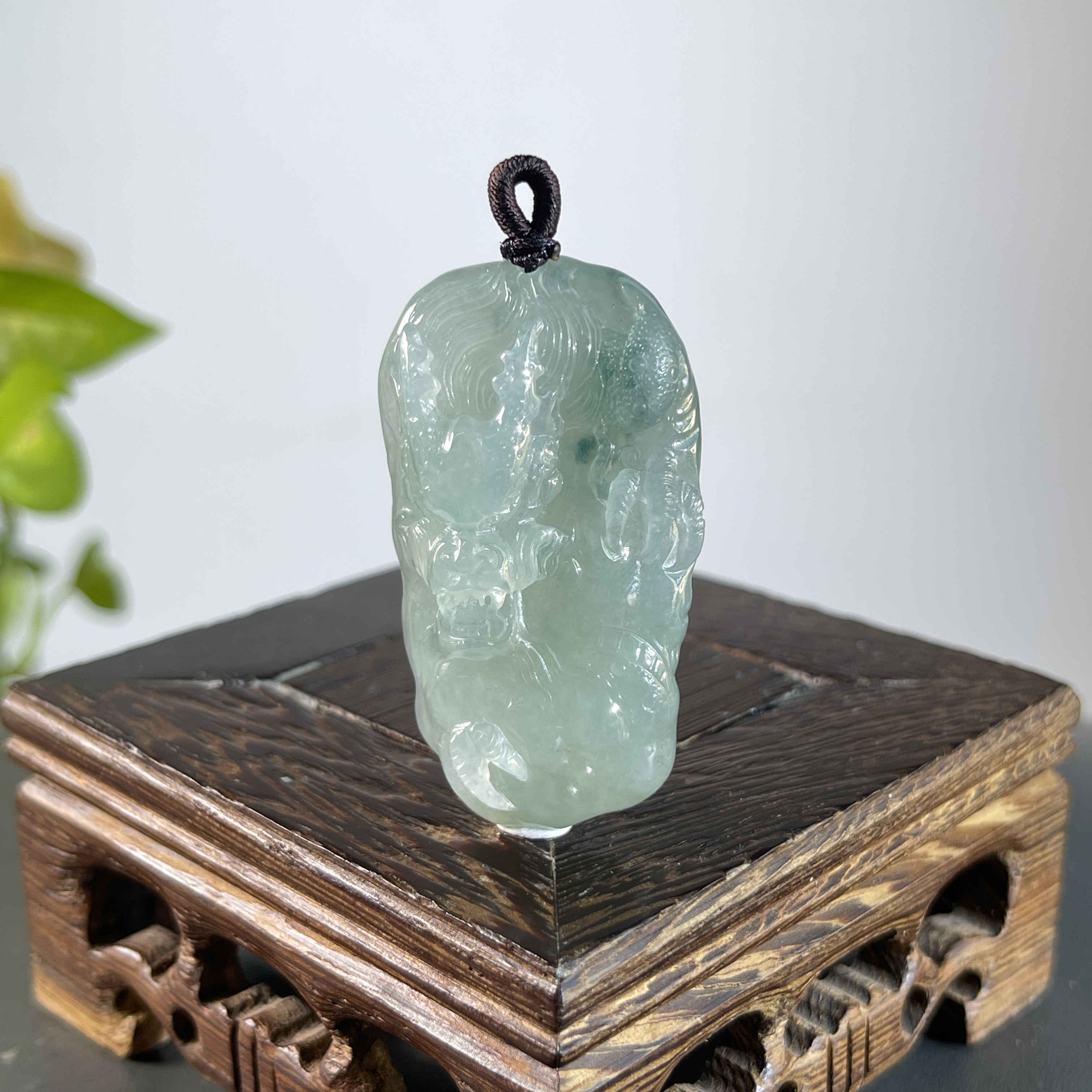 JYB04-187  天然翡翠缅甸A货 龙牌