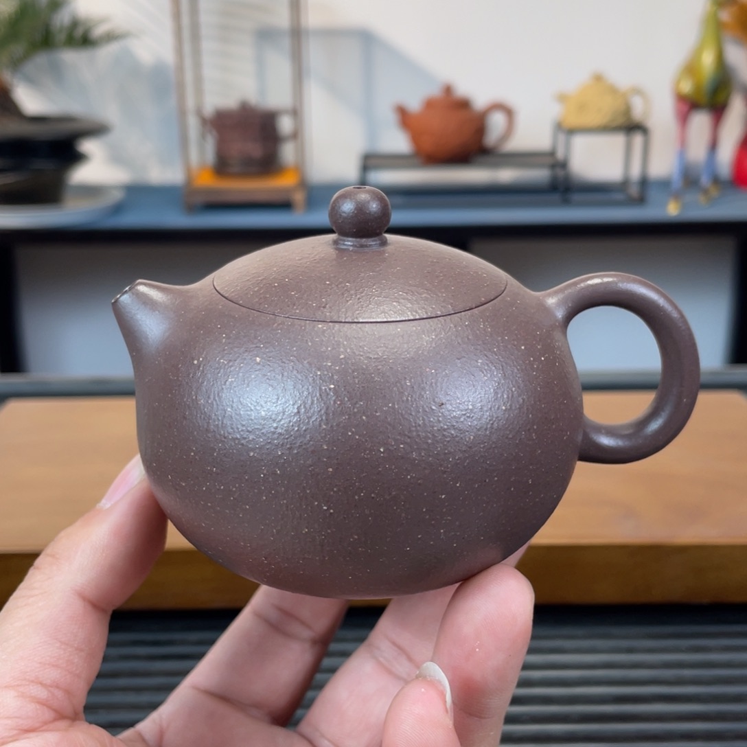紫砂茶壶底槽青西施200cc